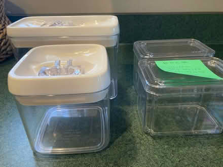 Photo of free Plastic Storage Containers (Stowe) #1