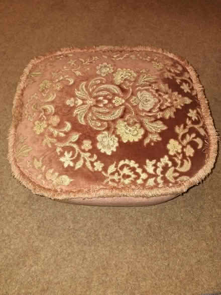 Photo of free Upholstered Pouffe/Footstool (Ossett WF5) #2