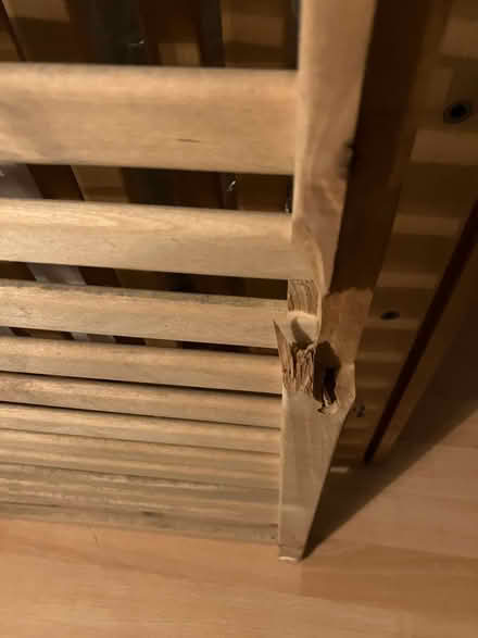 Photo of free Cot bed frame in wood. (Acton W5) #3