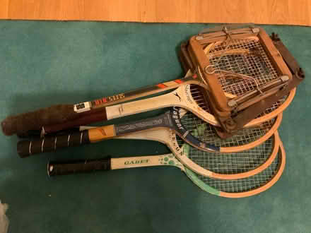 Photo of free 4 old rackets (Hersham KT12) #1