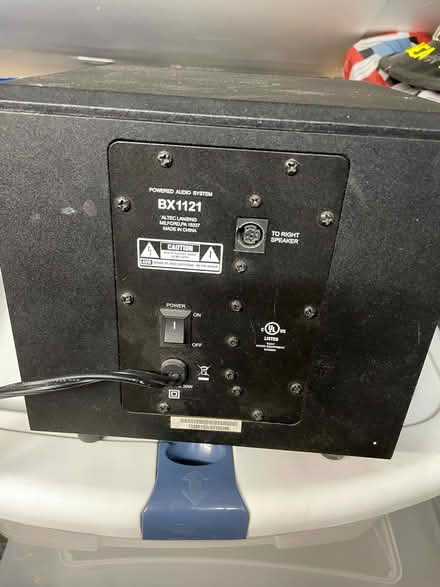 Photo of free Powered subwoofer speakers (Riverdale) #1