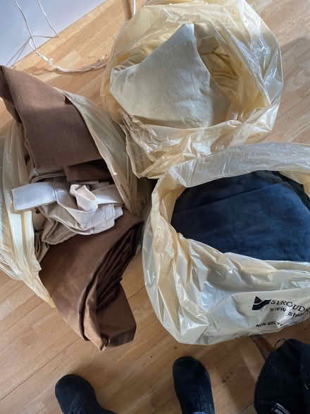 Photo of free 3 big bags of various plain curtains (Downend GL6) #1