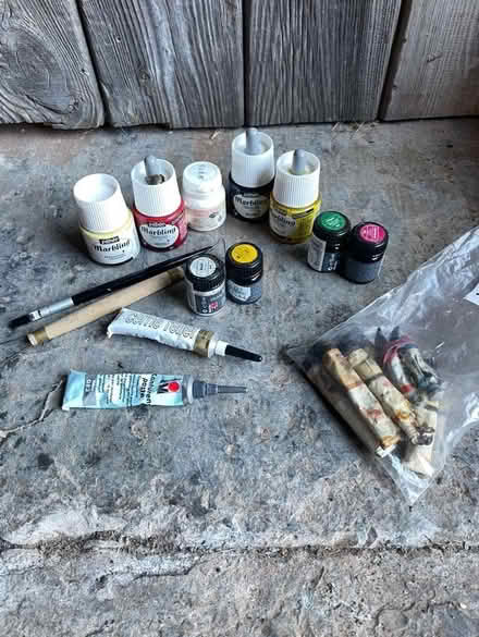 Photo of free Oil paint, glass paint, water colours and marbling paints. (Dundon TA11) #1