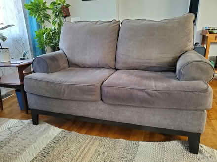 Photo of free Charcoal Grey Loveseat (Gloucester) #1