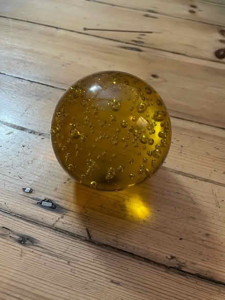 Photo of free Amber glass paper weight ornament (Camberwell SE5) #2