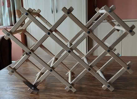 Photo of free Folding wooden bottle rack (Top Amersham HP6) #3