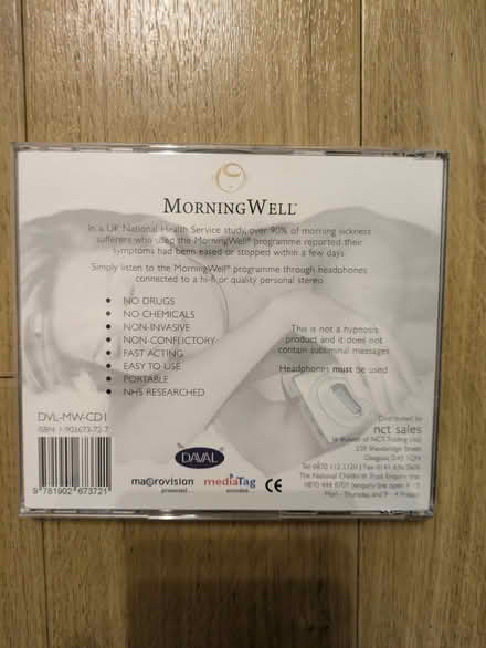 Photo of free Morning Well - CD for morning sickness relief (Kidlington OX5) #2