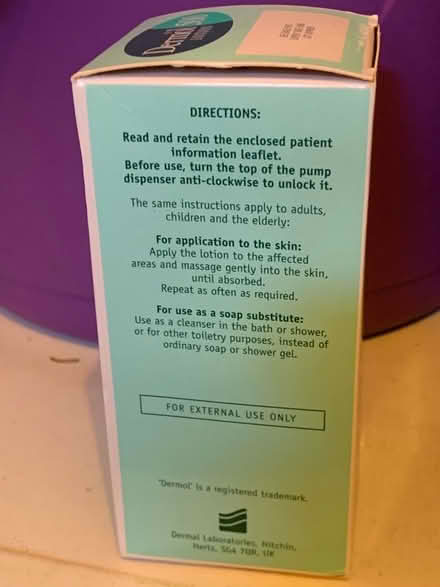 Photo of free Dermal lotion 500mil (Bow E3) #2