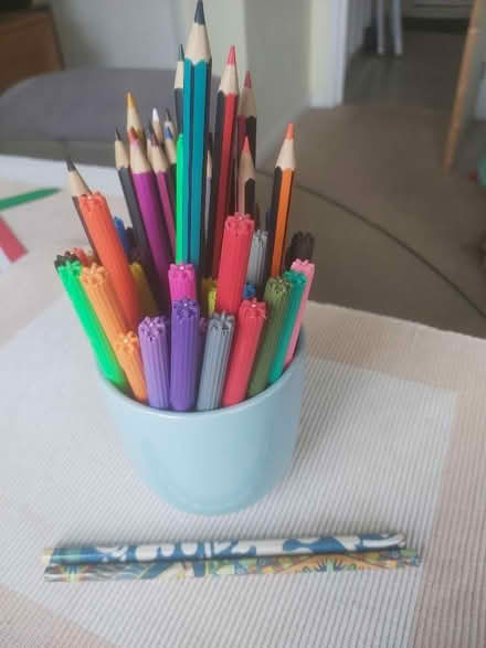 Photo of free Felt tip pens and coloured pencils. (Fairfield Park) #1