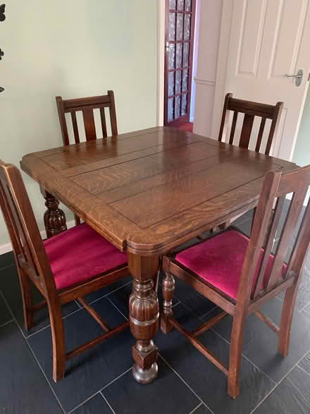 Photo of free Wooden table and chairs (Oadby LE2) #1