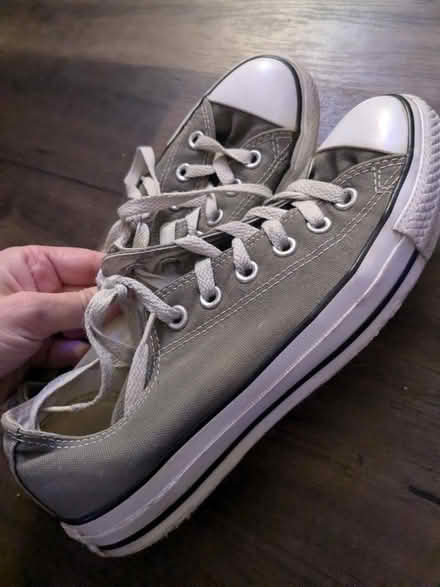 Photo of free Gray converse (women's) (NRG stadium) #2