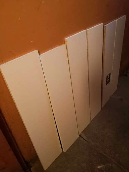 Photo of free 6 white MDF shelves (Sciennes EH9) #1