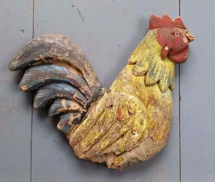 Photo of free Painted Wooden Cockerel (Penzance TR18) #1