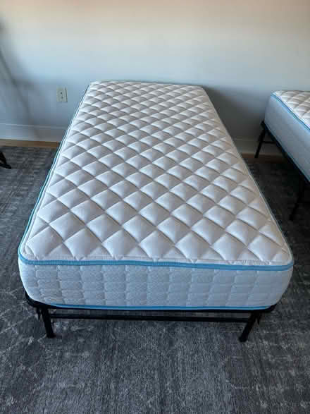 Photo of free Twin mattresses with frames (Harbor East) #3