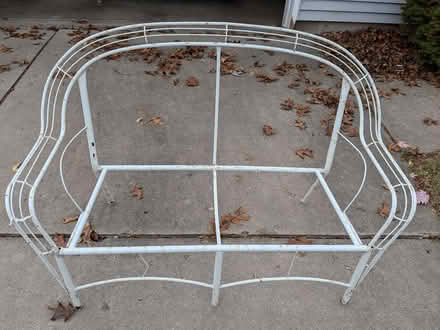 Photo of free Metal frame from wicker loveseat (Oregon, WI) #2