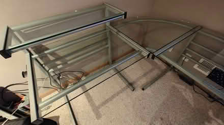 Photo of free Ikea Glass L-shaped desk (Huntley, il) #2