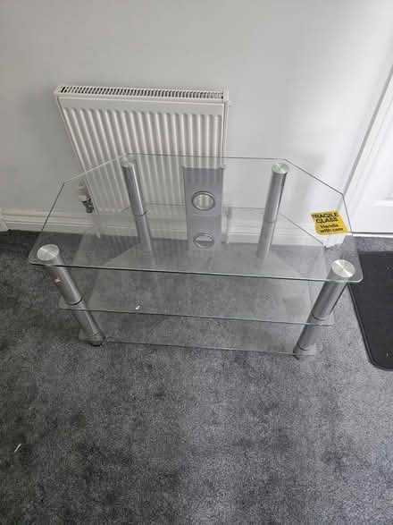 Photo of free Tv glass table (Stechford B33) #1