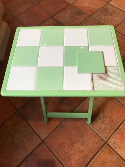 Photo of free Small Fold Up Tile Top Table (Riddlesdown CR8) #3