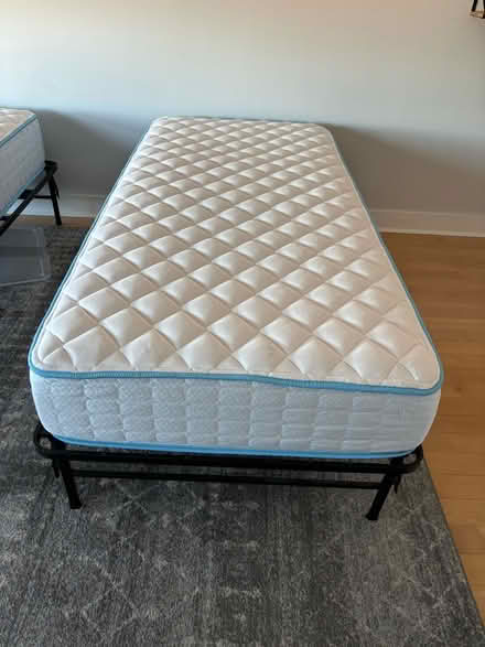 Photo of free Twin mattresses with frames (Harbor East) #2