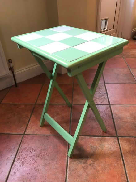 Photo of free Small Fold Up Tile Top Table (Riddlesdown CR8) #1