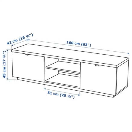 Photo of free IKEA white TV unit (Paisley PA3) #3