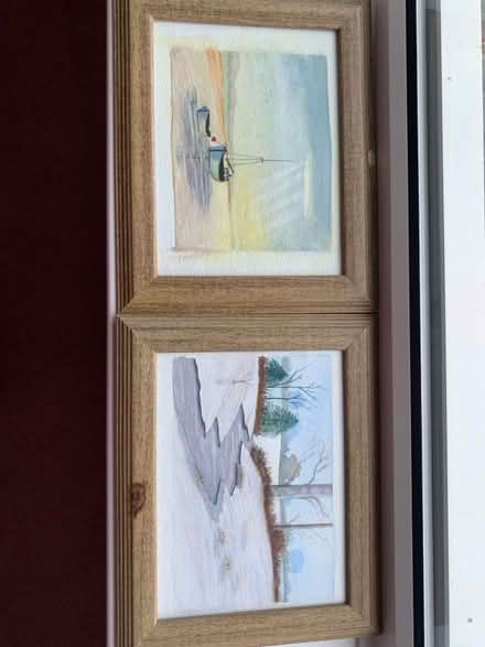 Photo of free 2 small watercolour paintings (Lunts Heath WA8) #1