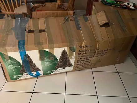 Photo of free 7.5 foot Artificial Christmas tree (Near Erin Mills Town Centre) #1