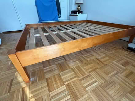 Photo of free Wooden full size bed frame (upper east side) #2