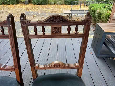 Photo of free 2 antique dining chairs (Ashwell SG7) #2