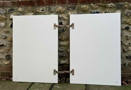 Photo of free 2 white kitchen cupboard doors (East Marden) #3