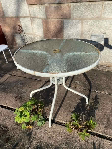 Photo of free Glass metal table (Banchory AB31) #1