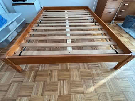 Photo of free Wooden full size bed frame (upper east side) #1