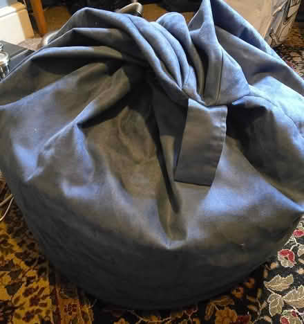 Photo of free Two blue bean bags (Chapeltown S35) #1