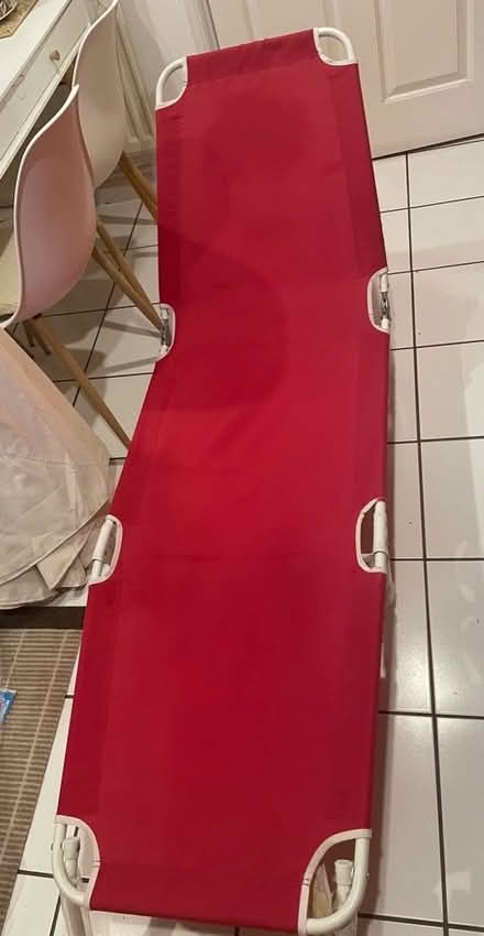 Photo of free Retro sun-bed in red (Helmshore) #1