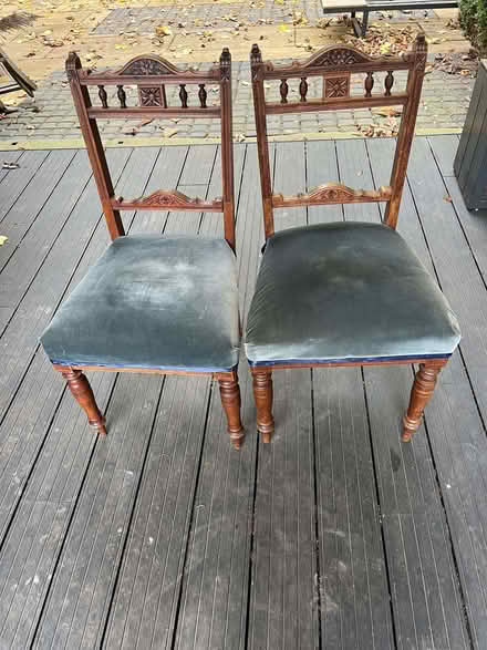 Photo of free 2 antique dining chairs (Ashwell SG7) #1