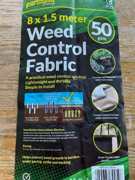 Photo of free Garden weed control fabric (Terra Linda) #1