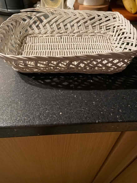 Photo of free White Wicker Basket (Hucclecote GL3) #3