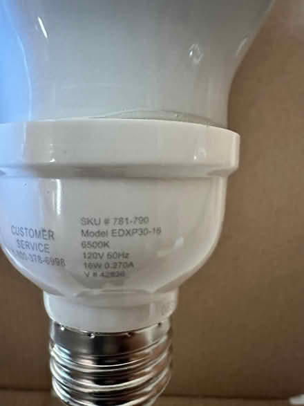 Photo of free 3 16w Light Bulbs (near Callahan State Park) #1