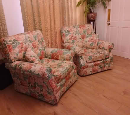 Photo of free Two Matching Armchairs (Otley LS21) #1