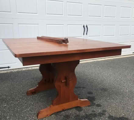 Photo of free Solid wood table with leaves (Gilbertsville) #1