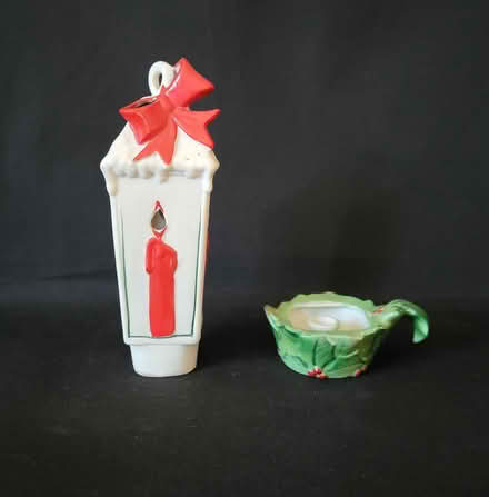 Photo of free Ceramic Holiday Candleholder (Crescent Park) #2