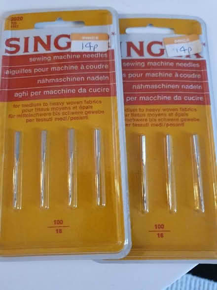 Photo of free Singer sewing machine needles (Houghton Green WA2) #1