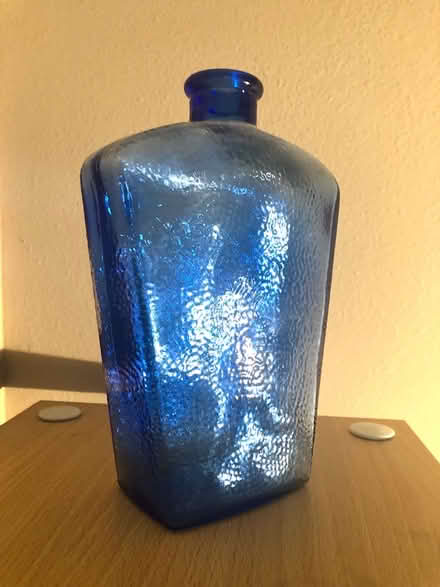 Photo of free Blue glass bottle (Shorewood (Burien)) #1