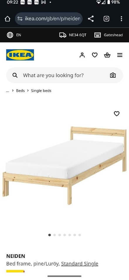 Photo of free IKEA single bed and mattress (South Shields) #1