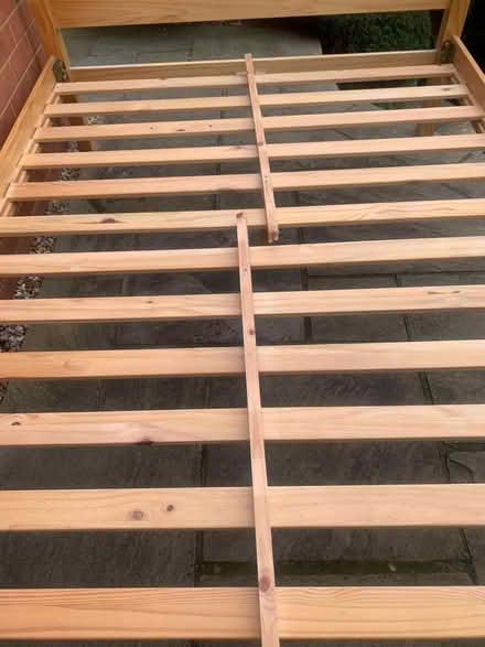 Photo of free King sized pine bed (Pontefract WF8) #3