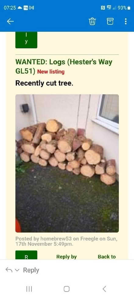 Photo of free Recently cut wood (Hester's Way GL51) #1