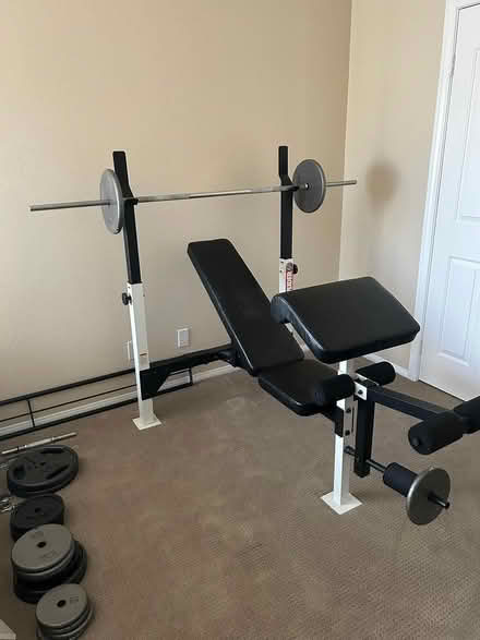 Photo of free Weight bench with wieghts (palm desert off Deep Canyon) #1