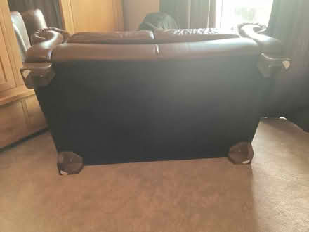 Photo of free Brown Moreno leather two seater settee (Helensburgh G84) #4