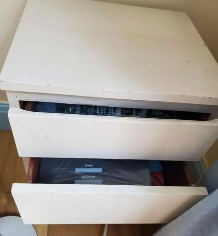 Photo of free Painted two drawer wooden bedside table (Temple Cowley OX4) #2