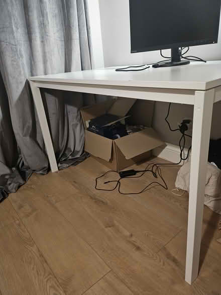 Photo of free White study/dining table (W2) #2